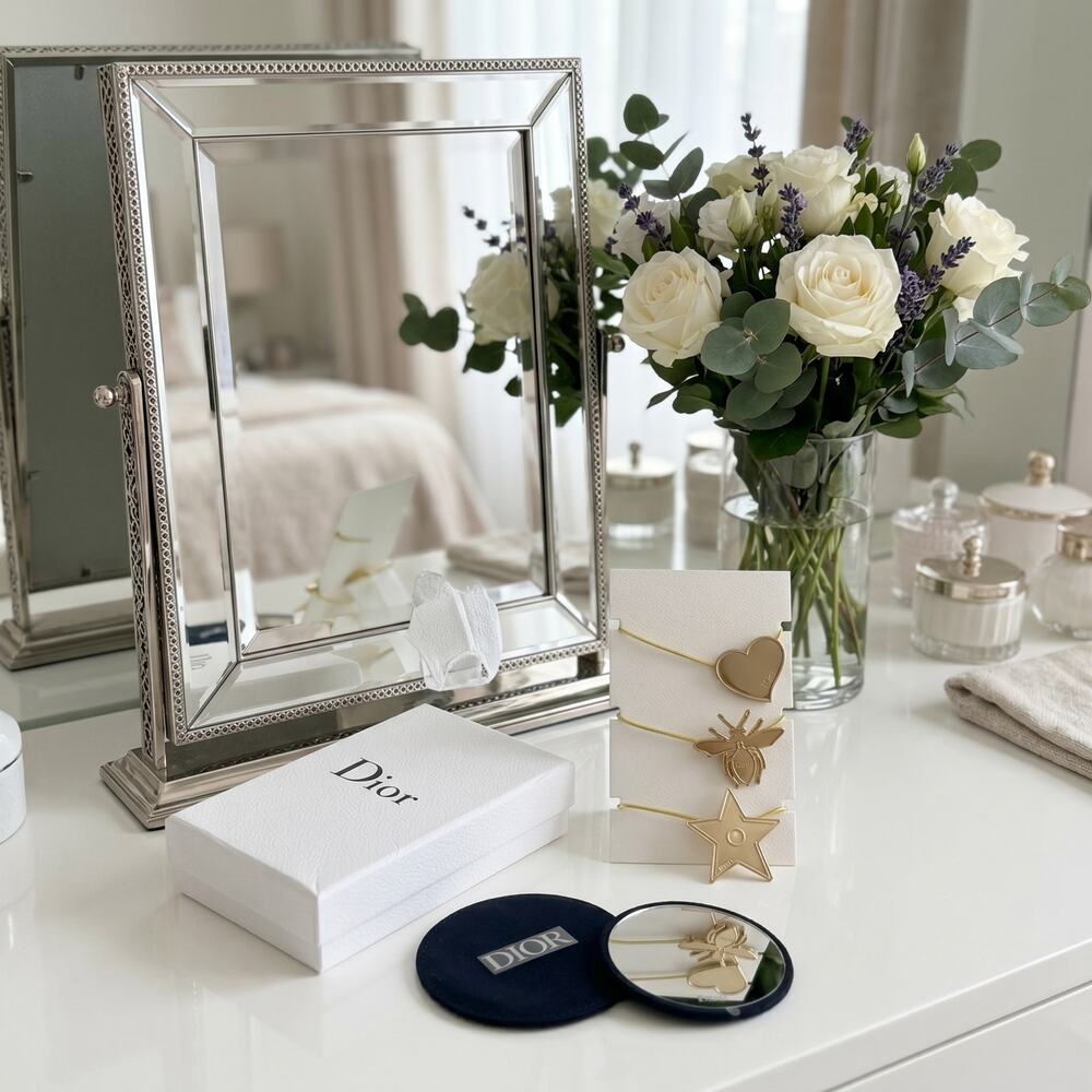 Dior Beauty Gift Set Hair elastics & Pocket Mirror